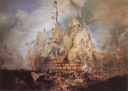 J.M.W. Turner The Battle of Trafalgar oil painting picture wholesale